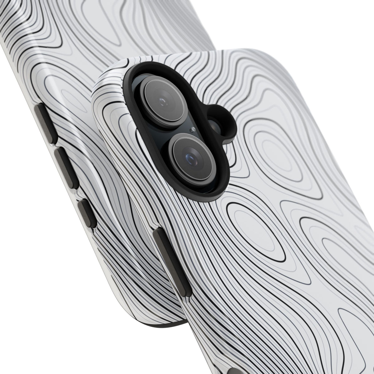 Lunar White Topo Phone Case – Tough Drop Protection iPhone & Samsung