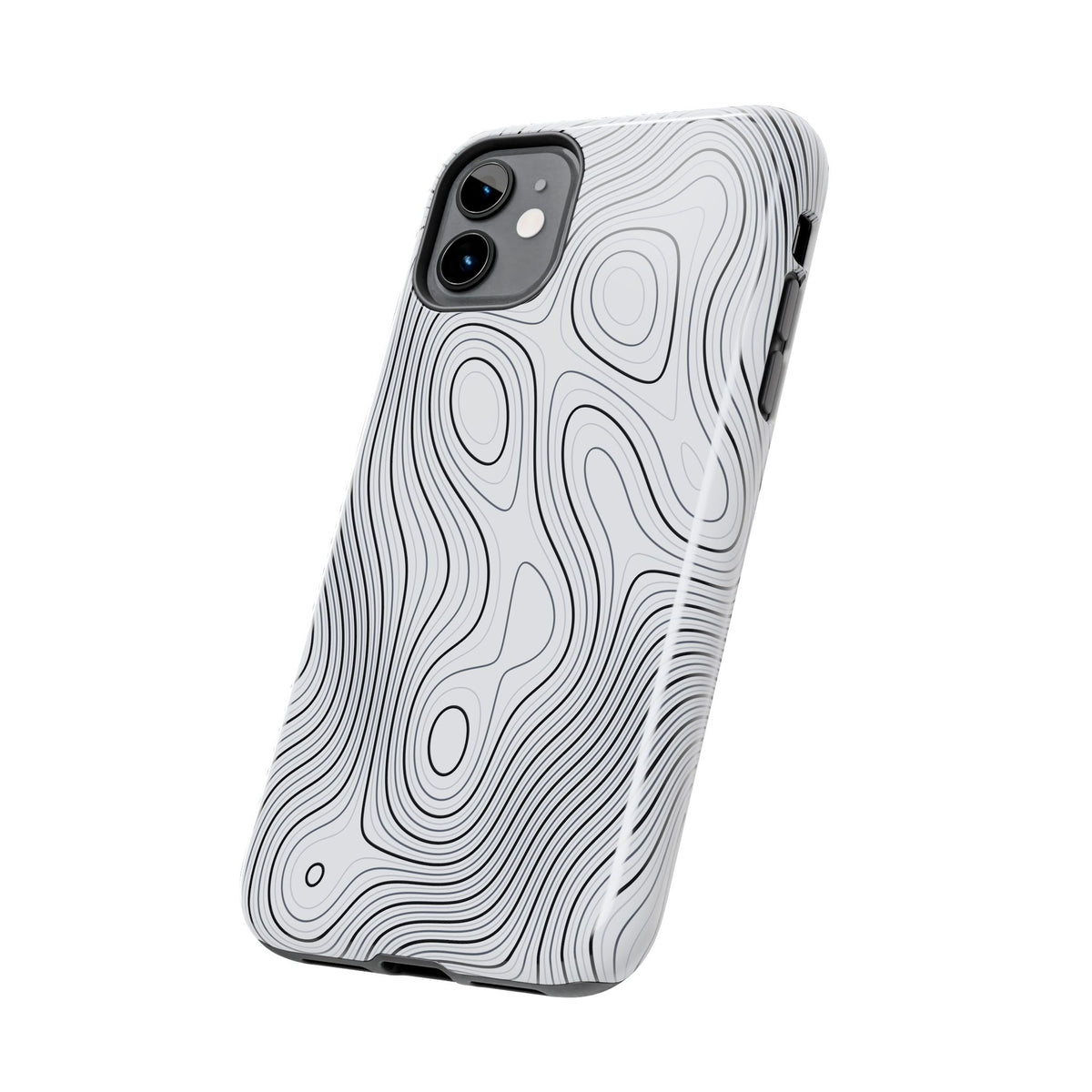 Lunar White Topo Phone Case – Tough Drop Protection iPhone & Samsung