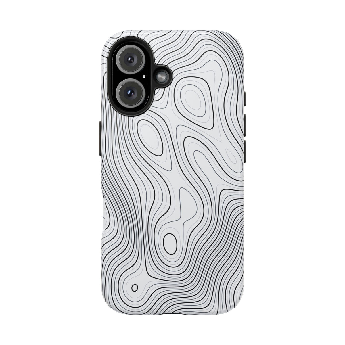 Lunar White Topo Phone Case – Tough Drop Protection iPhone & Samsung
