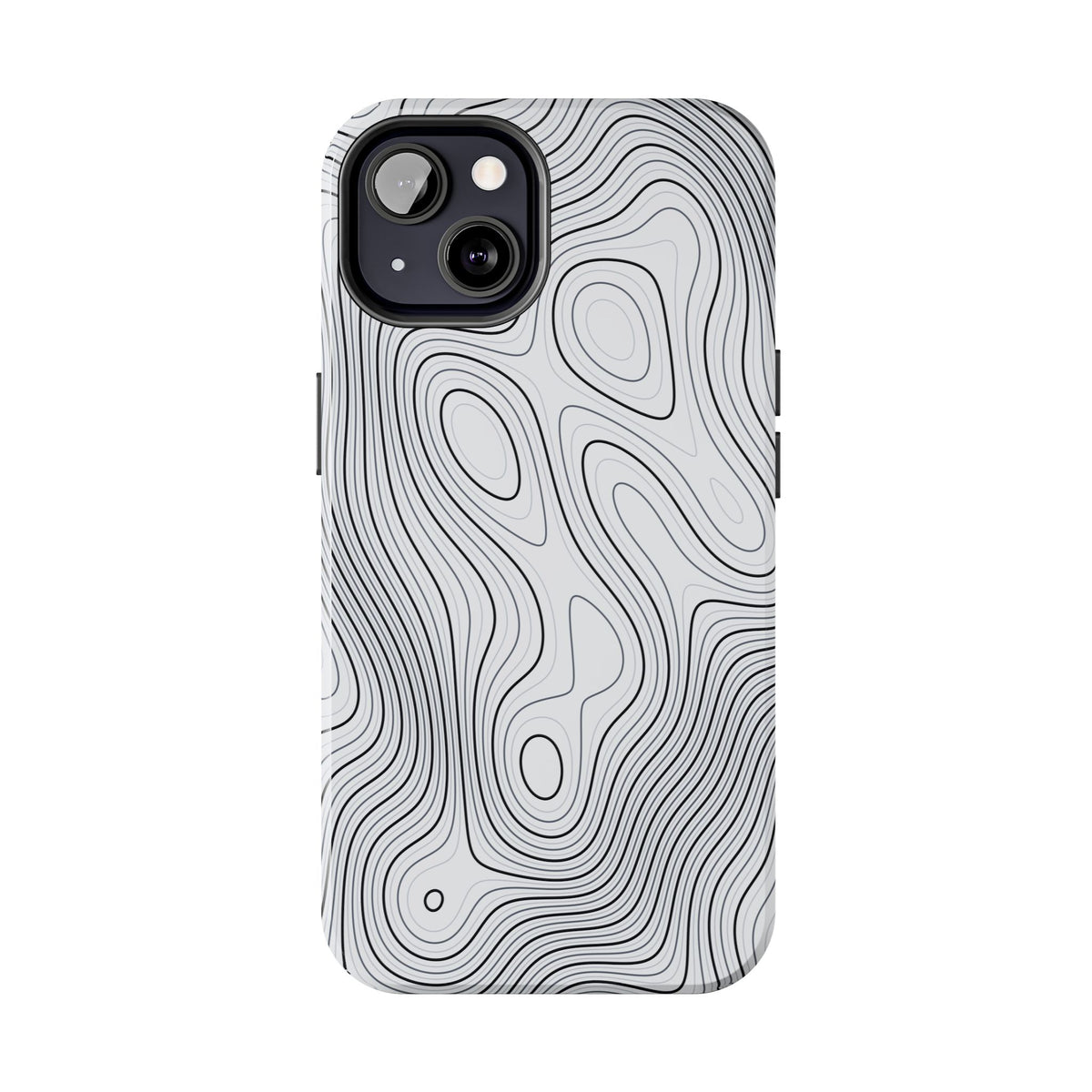 Lunar White Topo Phone Case – Tough Drop Protection iPhone & Samsung